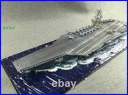 1700 Scale Built USS Sea Ship Model Nimitz Aircraft Carrier Water Line Diorama