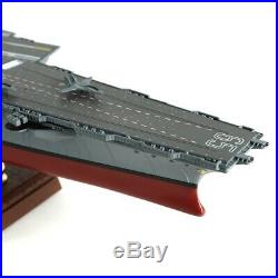 1700 USS Enterprise CVN-65 Aircraft Carrier Model with Display Stand
