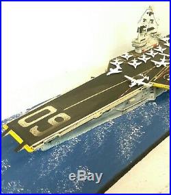 1720 Scale Built Plastic Model Ship Aircraft Carrier CV60 USS Saratoga