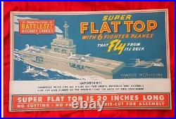 1942 Super Flat Top Aircraft Carrier with six fighter planes