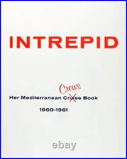 1960-61 USS Intrepid CVA-11 Meditteranean Cruise Aircraft Carrier Book Hardcover