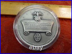 1960 U. S. S. Enterprise World's Largest Nuclear Aircraft Carrier Silver Medal