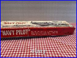 1960's Bandai Battery Operated RC WW2 Navy Pilot F4F Wildcat WithBox Tested