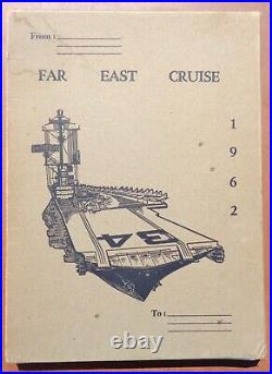 1962 US Navy USS Oriskany CVA-34 aircraft carrier Far East cruise book with cover