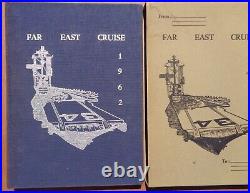 1962 US Navy USS Oriskany CVA-34 aircraft carrier Far East cruise book with cover