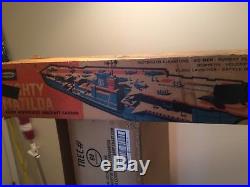1963 REMCO MIGHTY MATILDA Giant Motorized Aircraft Carrier with box
