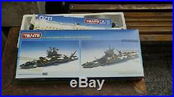 1980 TENTE Spain Building Set 0711 Pacific Aircraft Carrier Ship Box Decals Full