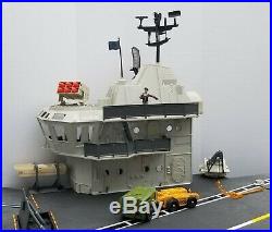 1985 GI JOE USS FLAGG AIRCRAFT CARRIER 99% Complete All Original Hasbro Parts