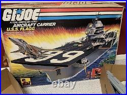 1985 GI Joe Aircraft Carrier U. S. S. Flagg Complete with Box And Inserts 99%