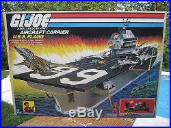 1985 GI Joe USS FLAGG AIRCRAFT CARRIER EMPTY BOX with shipping sleeve ARAH