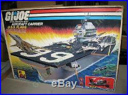 1985 GI Joe USS Flagg Aircraft Carrier Playset 100% COMPLETE Sealed Accessories