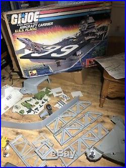 1985 Hasbro G. I. Joe Real American Hero Aircraft Carrier U. S. S. Flagg 7.5ft long