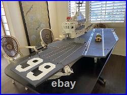 1985 gi joe uss flagg aircraft carrier 99% complete