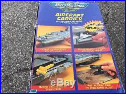 1998 Galoob Micro Machines Sea Launch Command Aircraft Carrier 31 In. Long Mib