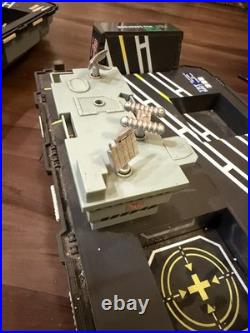 (2) 2001 GI Joe Motorized USS Saratoga Aircraft Carrier Ship WORKING