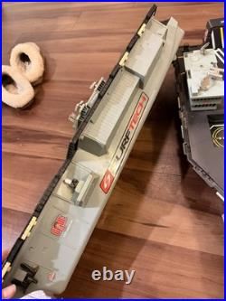 (2) 2001 GI Joe Motorized USS Saratoga Aircraft Carrier Ship WORKING