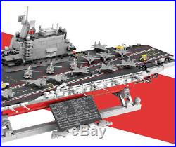 2126PCS Military Army Aircraft Carrier Liaoning Building Block Model Toy New Set