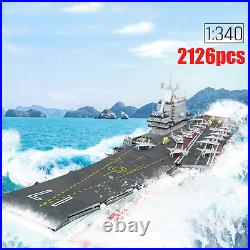 2126pcs Army Military Series Aircraft Carrier Battleship Building Blocks toy DIY