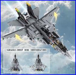 2453PCS F-14 Tomcat two-seat carrier-based fighter building block kit