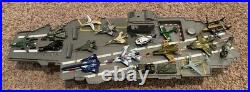 31 AIRCRAFT CARRIER WithLIGHTS AND SOUNDS NAVY SHIP DIE CAST JETS PLANES REDBOX