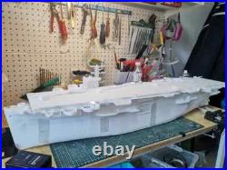3D Printed 1/200 WWII U. S. Borg Class Escort Aircraft Carrier Model Kit 41.3 in