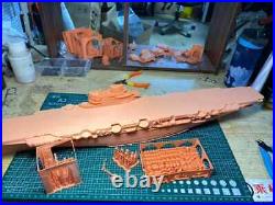 3D Printed 1/350 British Indomitable Aircraft Carrier Unpainted Model Kit NEW