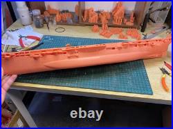 3D Printed 1/350 WWII Italian aircraft carrier Aquila(Eagle) waterline/full hull