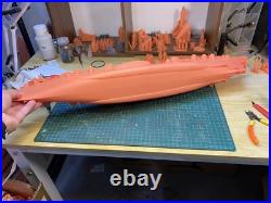 3D Printed 1/350 WWII Italian aircraft carrier Aquila(Eagle) waterline/full hull