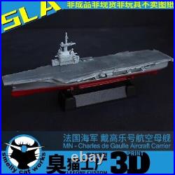 3D Printed 1/700/1250/2000 France Charles de Gaulle Aircraft Carrier Model Kit