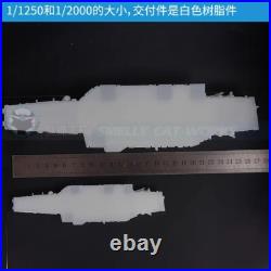 3D Printed 1/700/2000 USS Navy Forrestal Aircraft Carrier Model white resin Kit