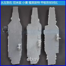 3D Printed 1/700/2000 USS Navy Forrestal Aircraft Carrier Model white resin Kit