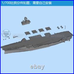 3D Printed 1/700/2000 USS Navy Forrestal Aircraft Carrier Model white resin Kit