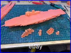 3D Printed 1/700 British HMS Ark Royal Aircraft Carrier R09 Unpainted Model Kit