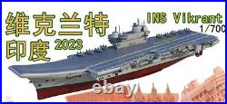 3D Printed 1/700 Indian Vikrant Aircraft Carrier Unpainted Model Kit HOT