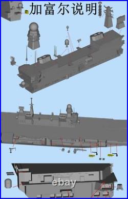 3D Printed 1/700 Italian aircraft carrier Cavour C550 Unpainted Model Kit NEW