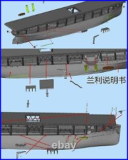 3D Printed kit 1/700 USS Langley CV-1 (waterline)