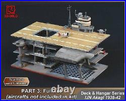 3D-WILD 1350 Japan IJN Aircraft Carrier Akagi Hangar & Deck Model Kit Part 3
