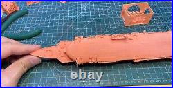 3D printed kits 1/700 HMS Furious aircraft carrier (waterline/full hull)