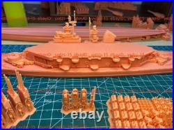 3d Print 1/700 USS Kearsarge Aircraft Carrier Battleship(full Hull/waterline)