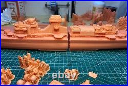 3d Printed 1/350 Germany Roon Class Heavy Cruiser (full Hull) New