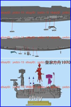 3d Printed 1/700 Britain Hms Ark Royal Ii Aircraft Carrier