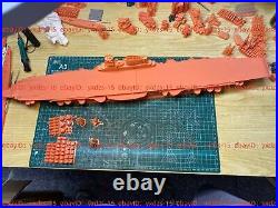 3d Printed 1/700 Wwii Italian Aircraft Carrier Aquila Eagle(full Hull/waterline)