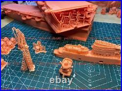 3d Printed 1/700 Wwii Italian Aircraft Carrier Aquila Eagle(full Hull/waterline)