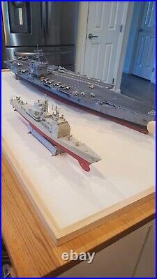 AIRCRAFT CARRIER ENTERPRISE CVN-65 Built and painted 1350 Tamiya