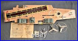 AIRCRAFT CARRIER with MULTI-ACTIONS 1950's JAPAN by MARX NM with ORIGINAL BOX