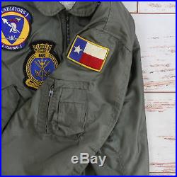 Air Force Summer Flyers Jacket CWU-36/P Green Patches VFA Aircraft Carriers