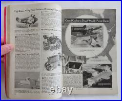 Aircraft Carrier Zeppelin airplane fantasy 1933-5 Moon Solar Power Lot x 3 mags Aircraft Carrier Zeppelin airplane fantasy 1933-5 Moon Solar Power Lot x 3 mags