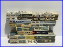 Airfix 1600 Plastic Model Lot HMS Victorious Tiger Leander Daring Rommel x12