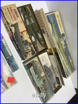 Airfix 1600 Plastic Model Lot HMS Victorious Tiger Leander Daring Rommel x12