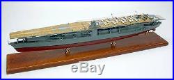 Akagi Japanese aircraft carrier display mahogany wood custom model